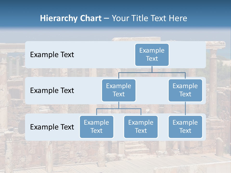 A Large Group Of Ruins In Front Of A Body Of Water PowerPoint Template