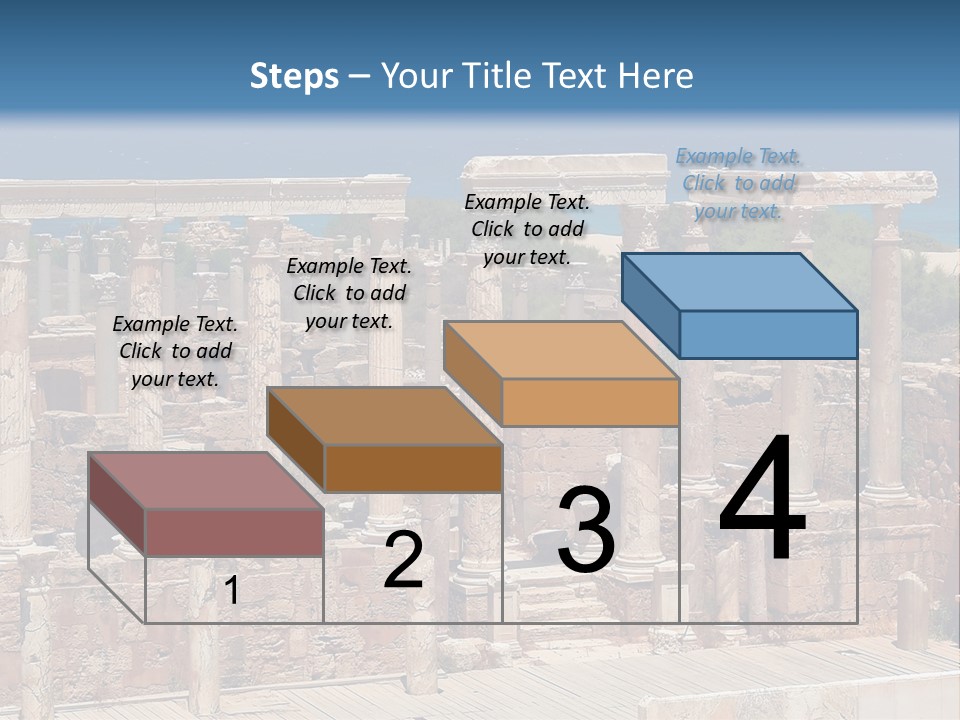 A Large Group Of Ruins In Front Of A Body Of Water PowerPoint Template