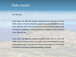 A Small Island In The Middle Of A Large Body Of Water PowerPoint Template