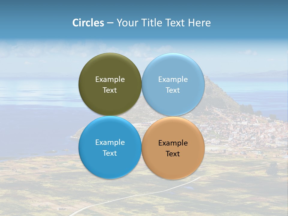 A Small Island In The Middle Of A Large Body Of Water PowerPoint Template