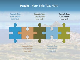 A Small Island In The Middle Of A Large Body Of Water PowerPoint Template