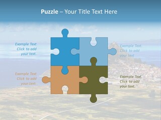 A Small Island In The Middle Of A Large Body Of Water PowerPoint Template