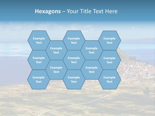 A Small Island In The Middle Of A Large Body Of Water PowerPoint Template