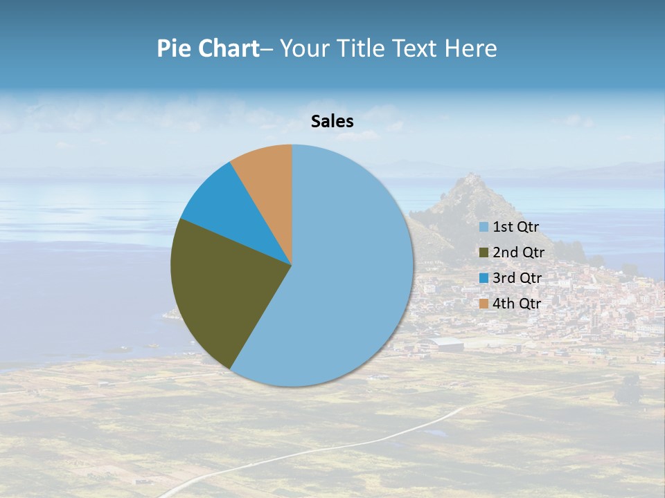 A Small Island In The Middle Of A Large Body Of Water PowerPoint Template