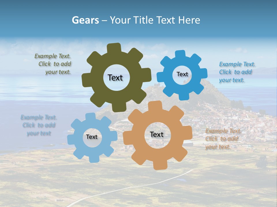 A Small Island In The Middle Of A Large Body Of Water PowerPoint Template