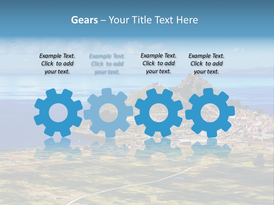 A Small Island In The Middle Of A Large Body Of Water PowerPoint Template