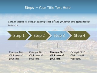 A Small Island In The Middle Of A Large Body Of Water PowerPoint Template