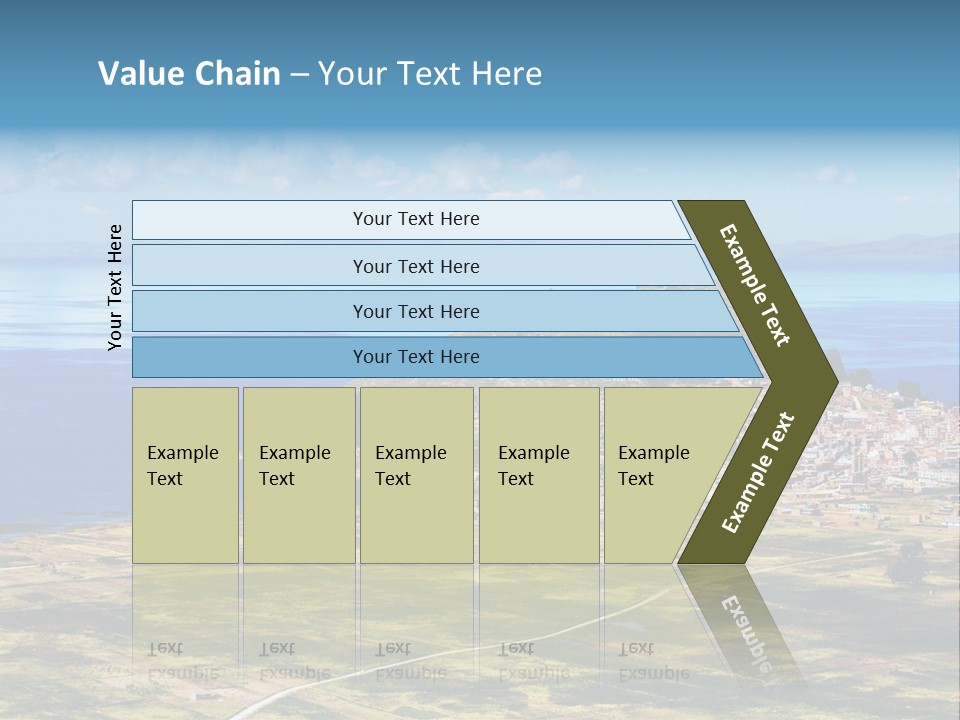 A Small Island In The Middle Of A Large Body Of Water PowerPoint Template