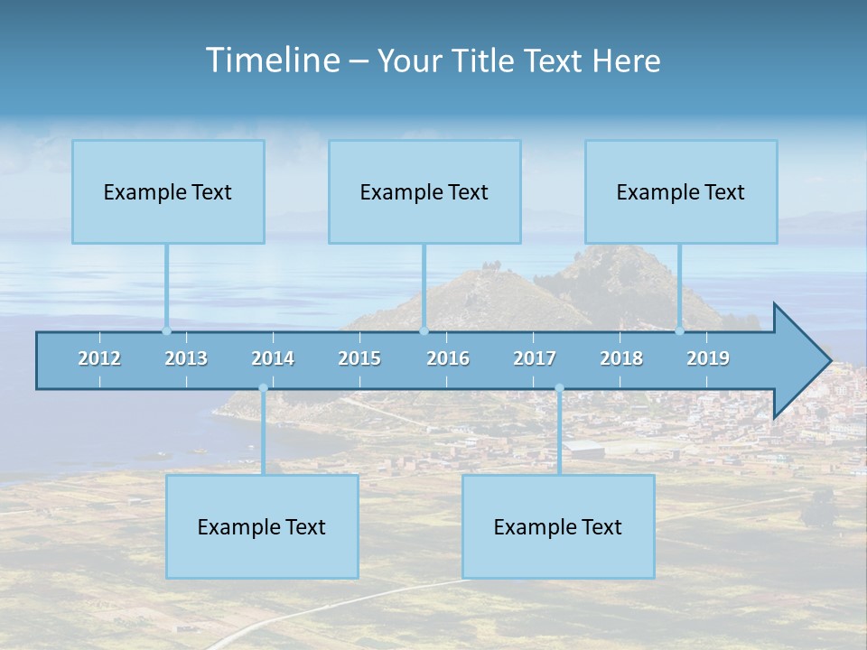 A Small Island In The Middle Of A Large Body Of Water PowerPoint Template