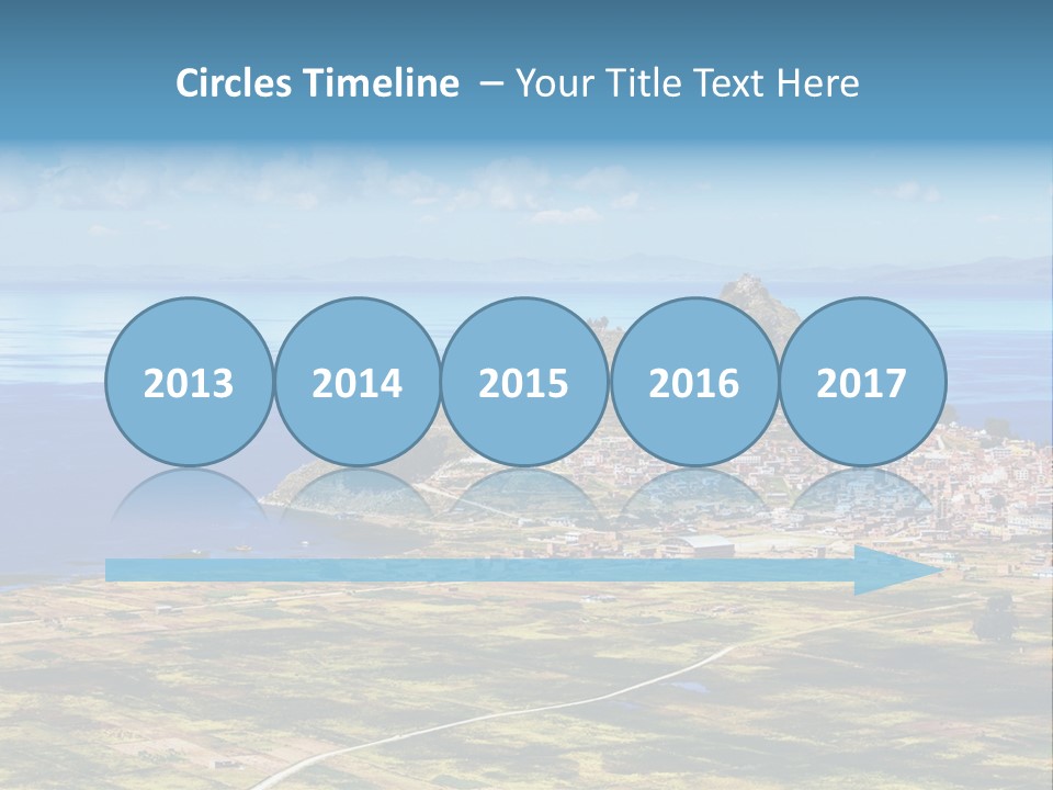 A Small Island In The Middle Of A Large Body Of Water PowerPoint Template