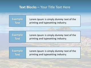 A Small Island In The Middle Of A Large Body Of Water PowerPoint Template