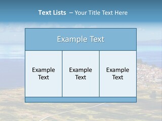 A Small Island In The Middle Of A Large Body Of Water PowerPoint Template