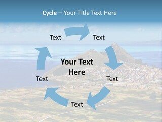 A Small Island In The Middle Of A Large Body Of Water PowerPoint Template