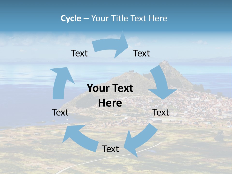 A Small Island In The Middle Of A Large Body Of Water PowerPoint Template