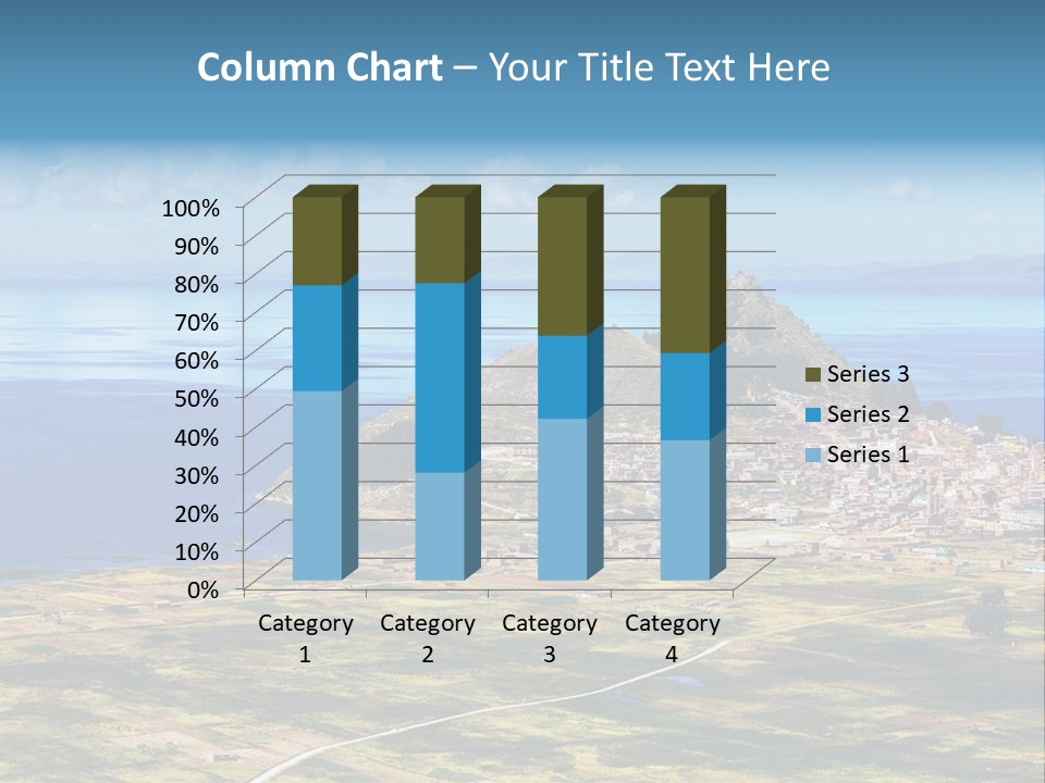 A Small Island In The Middle Of A Large Body Of Water PowerPoint Template