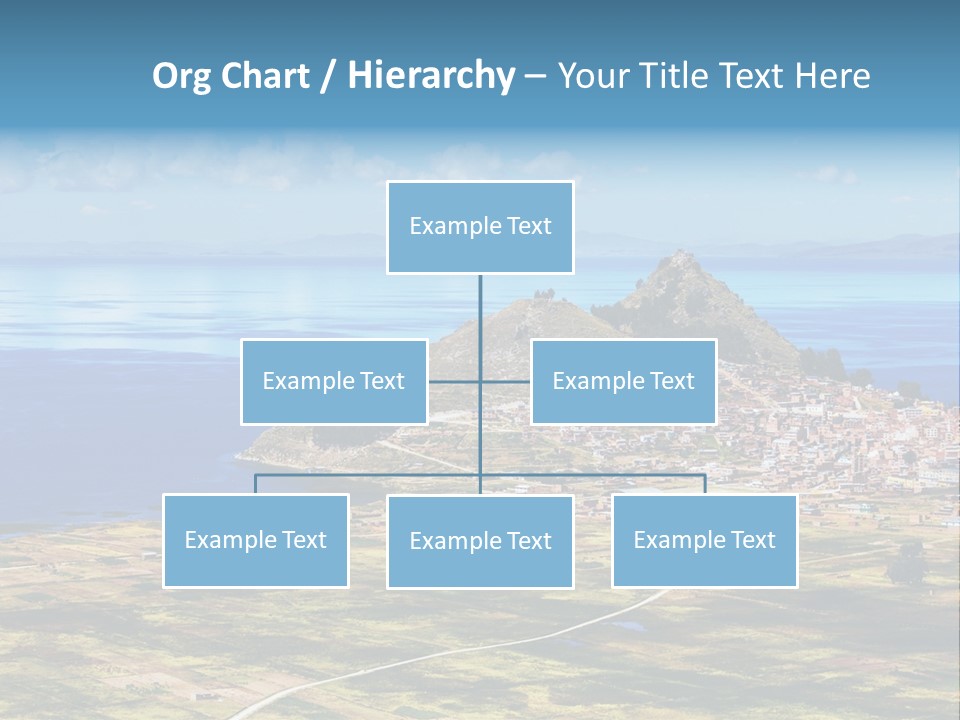 A Small Island In The Middle Of A Large Body Of Water PowerPoint Template