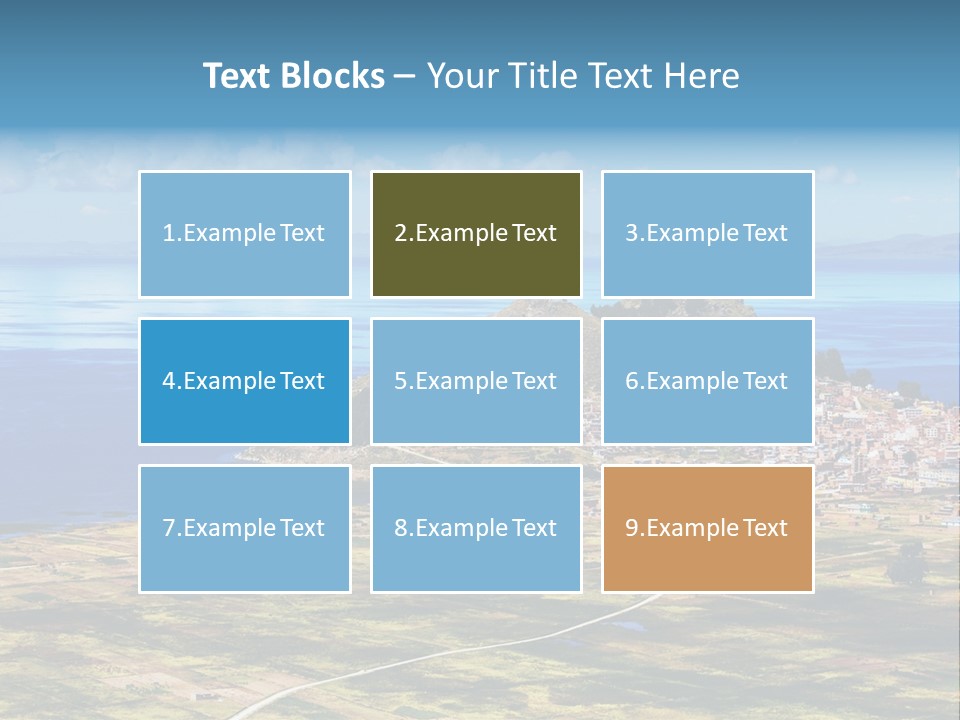 A Small Island In The Middle Of A Large Body Of Water PowerPoint Template