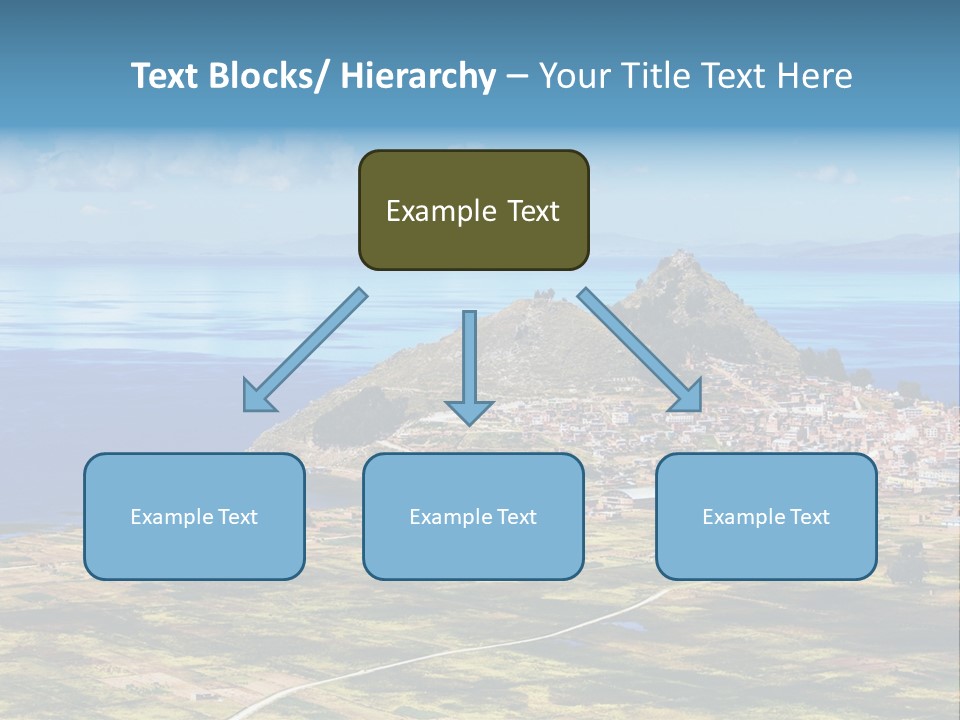 A Small Island In The Middle Of A Large Body Of Water PowerPoint Template