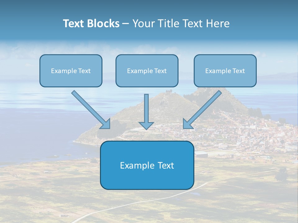 A Small Island In The Middle Of A Large Body Of Water PowerPoint Template