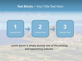 A Small Island In The Middle Of A Large Body Of Water PowerPoint Template