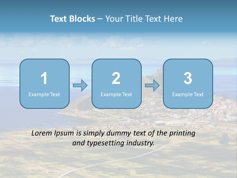 A Small Island In The Middle Of A Large Body Of Water PowerPoint Template