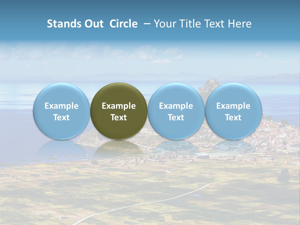 A Small Island In The Middle Of A Large Body Of Water PowerPoint Template