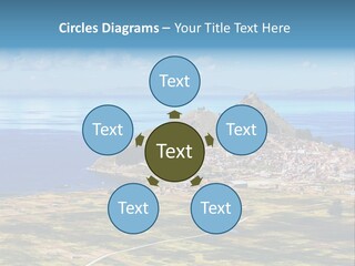 A Small Island In The Middle Of A Large Body Of Water PowerPoint Template