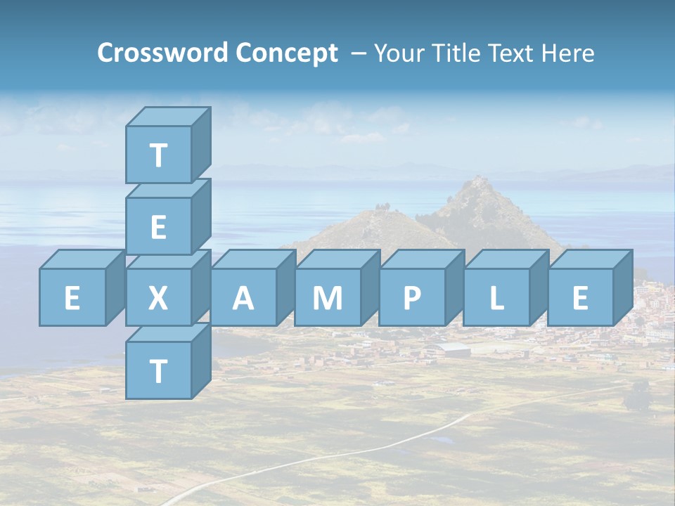 A Small Island In The Middle Of A Large Body Of Water PowerPoint Template