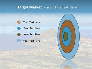 A Small Island In The Middle Of A Large Body Of Water PowerPoint Template