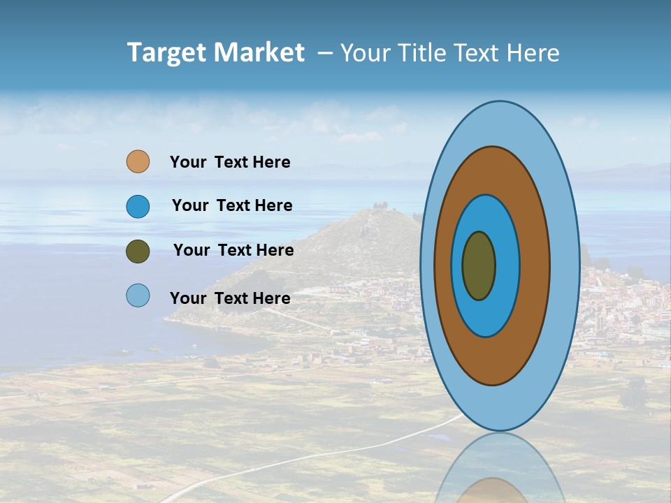 A Small Island In The Middle Of A Large Body Of Water PowerPoint Template