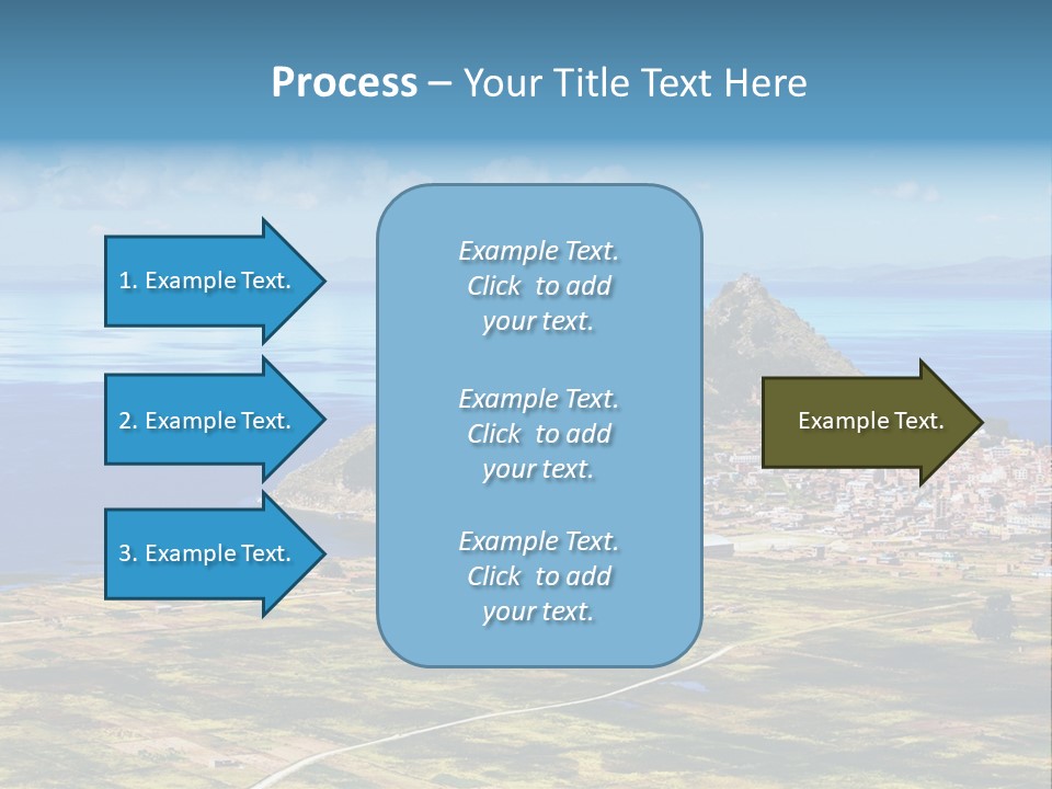 A Small Island In The Middle Of A Large Body Of Water PowerPoint Template
