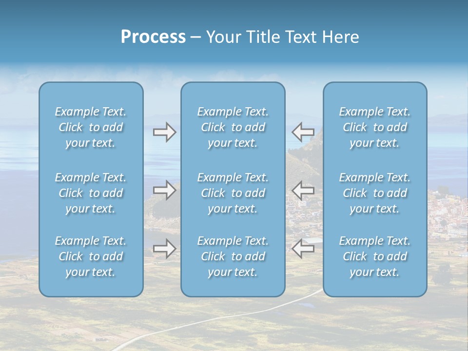 A Small Island In The Middle Of A Large Body Of Water PowerPoint Template