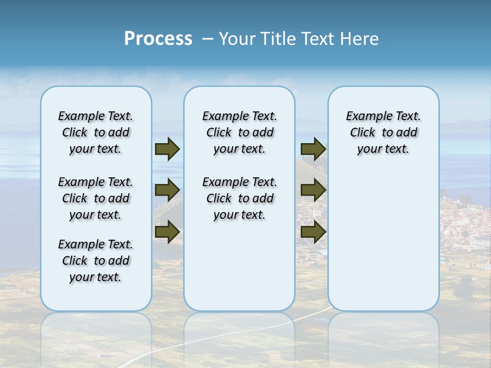 A Small Island In The Middle Of A Large Body Of Water PowerPoint Template