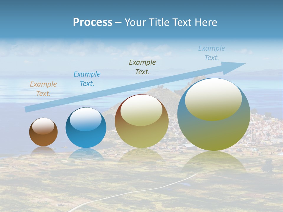 A Small Island In The Middle Of A Large Body Of Water PowerPoint Template