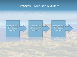 A Small Island In The Middle Of A Large Body Of Water PowerPoint Template