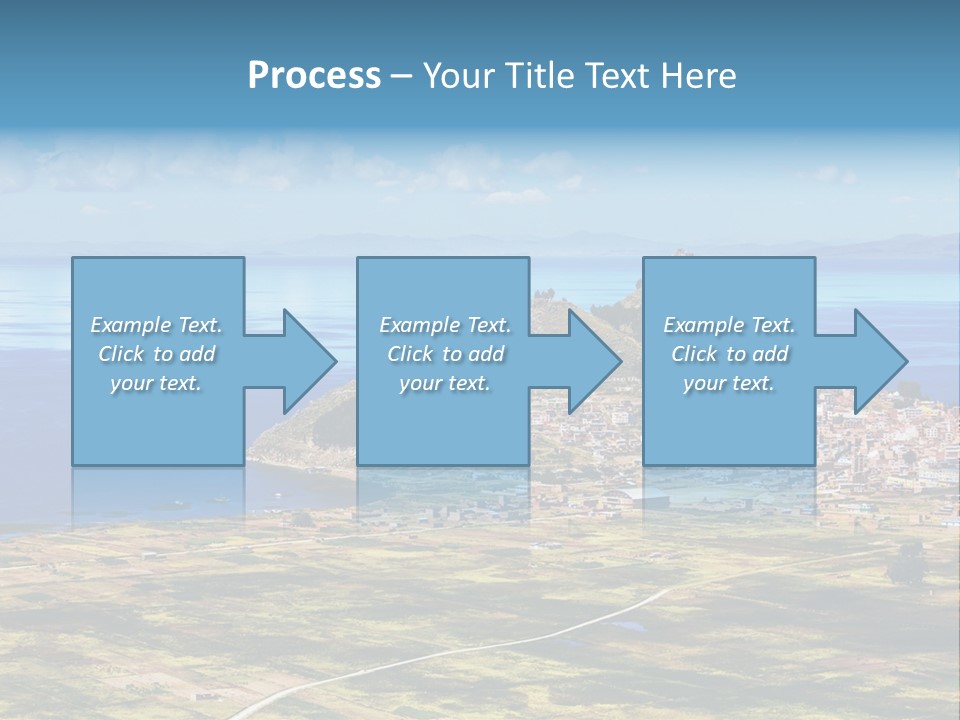 A Small Island In The Middle Of A Large Body Of Water PowerPoint Template