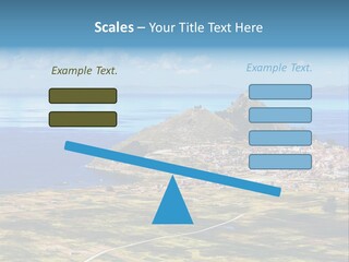 A Small Island In The Middle Of A Large Body Of Water PowerPoint Template