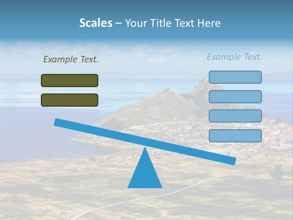A Small Island In The Middle Of A Large Body Of Water PowerPoint Template