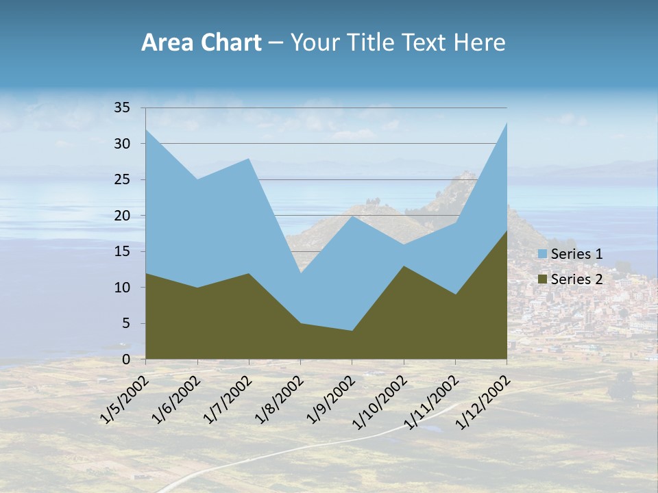 A Small Island In The Middle Of A Large Body Of Water PowerPoint Template