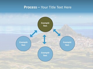 A Small Island In The Middle Of A Large Body Of Water PowerPoint Template