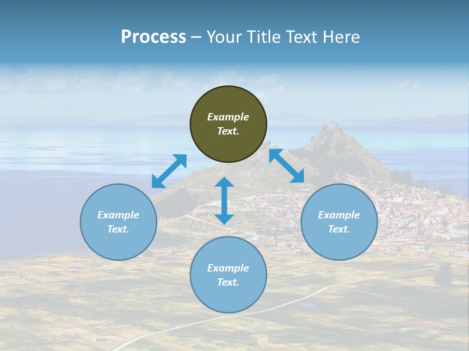 A Small Island In The Middle Of A Large Body Of Water PowerPoint Template