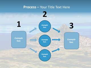 A Small Island In The Middle Of A Large Body Of Water PowerPoint Template