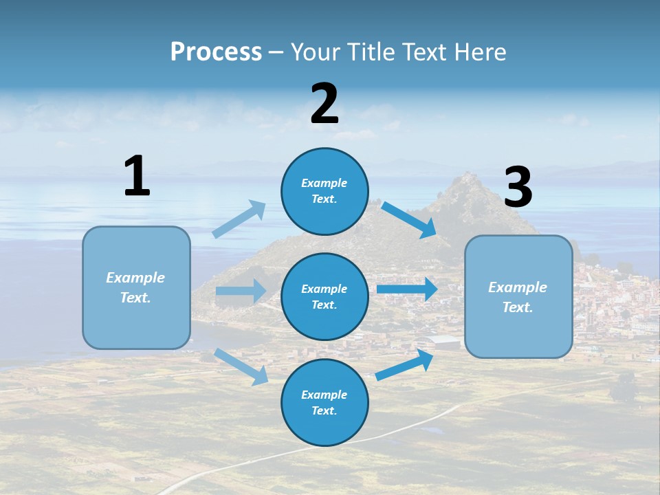 A Small Island In The Middle Of A Large Body Of Water PowerPoint Template