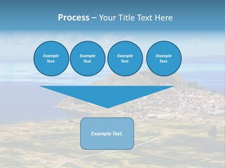 A Small Island In The Middle Of A Large Body Of Water PowerPoint Template