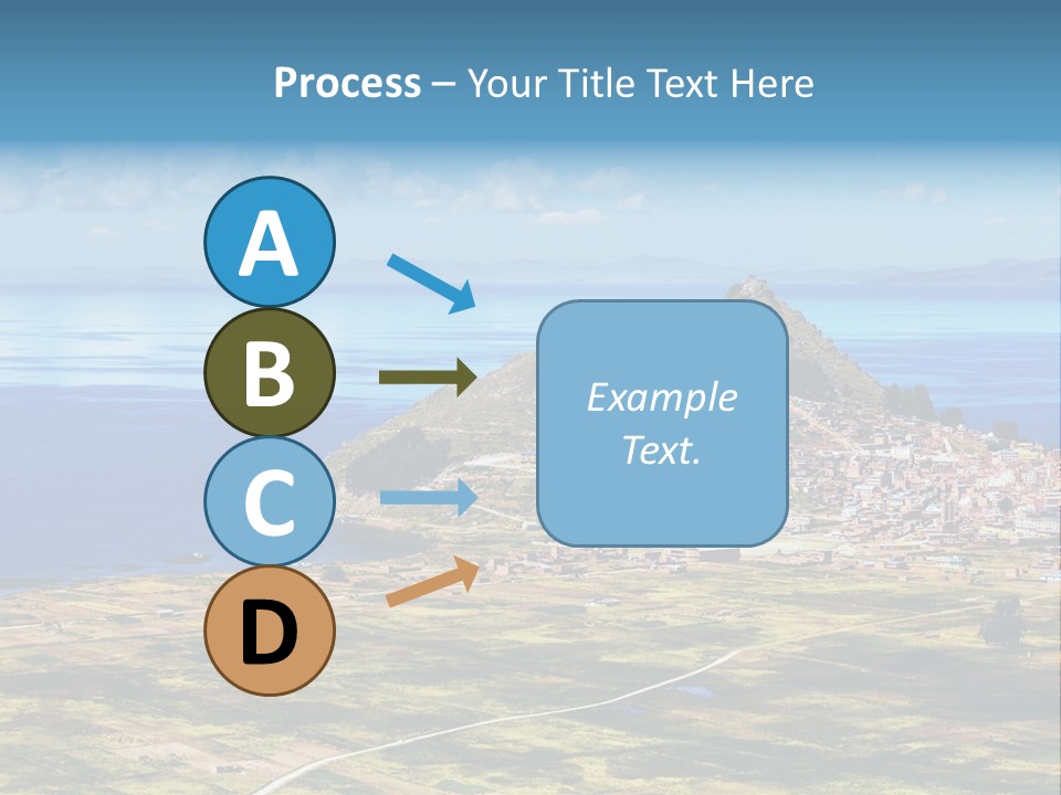 A Small Island In The Middle Of A Large Body Of Water PowerPoint Template