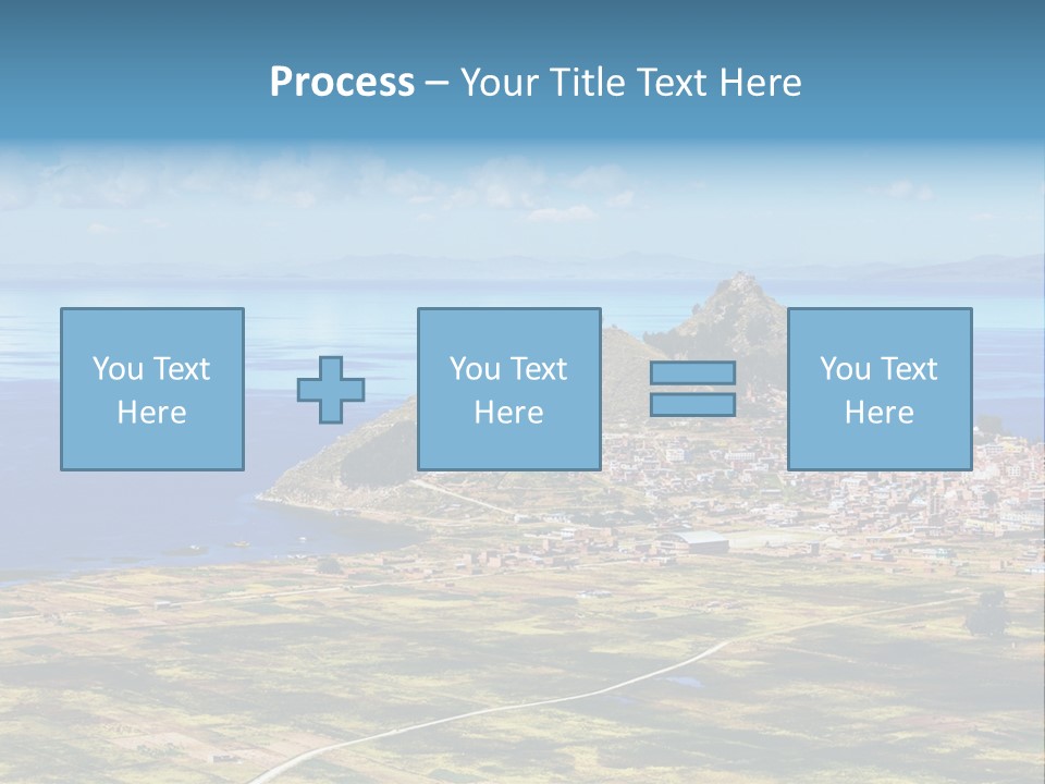 A Small Island In The Middle Of A Large Body Of Water PowerPoint Template