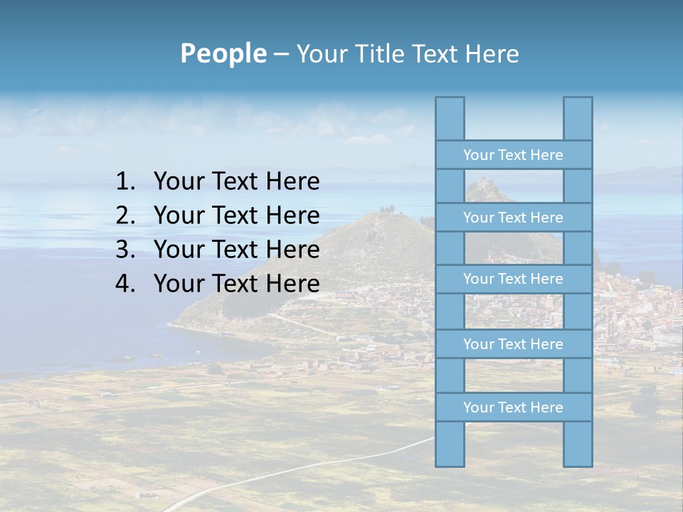 A Small Island In The Middle Of A Large Body Of Water PowerPoint Template