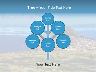 A Small Island In The Middle Of A Large Body Of Water PowerPoint Template