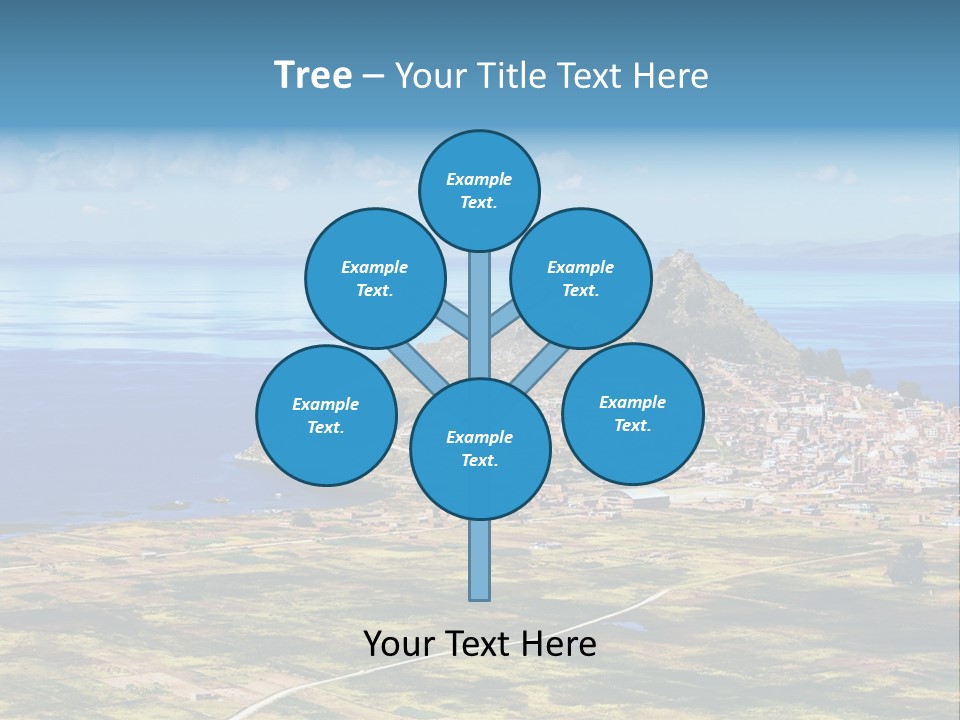 A Small Island In The Middle Of A Large Body Of Water PowerPoint Template