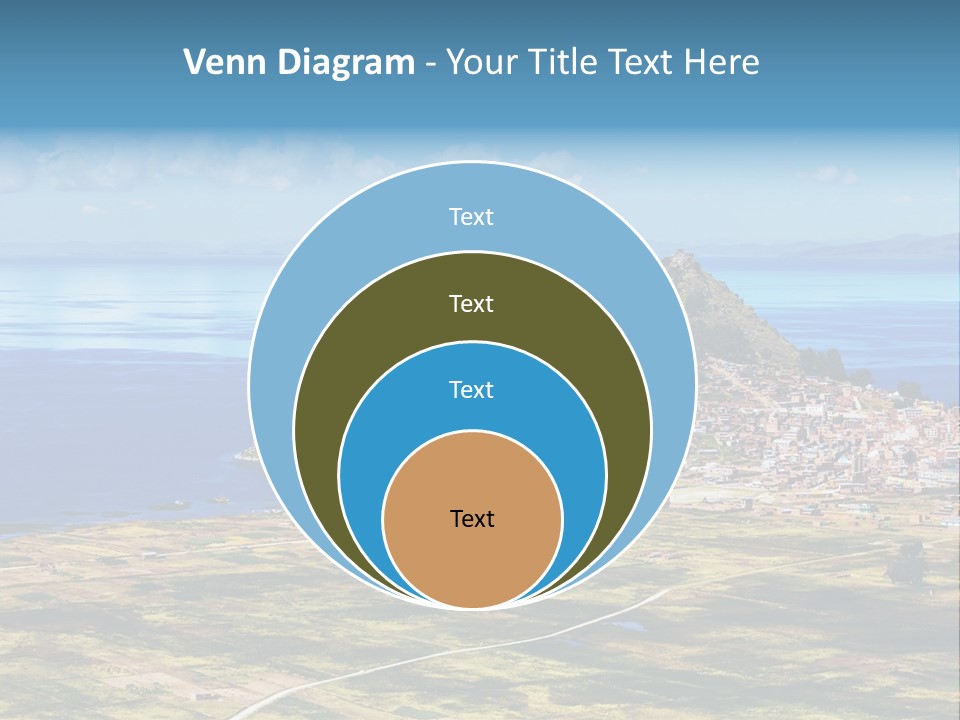 A Small Island In The Middle Of A Large Body Of Water PowerPoint Template
